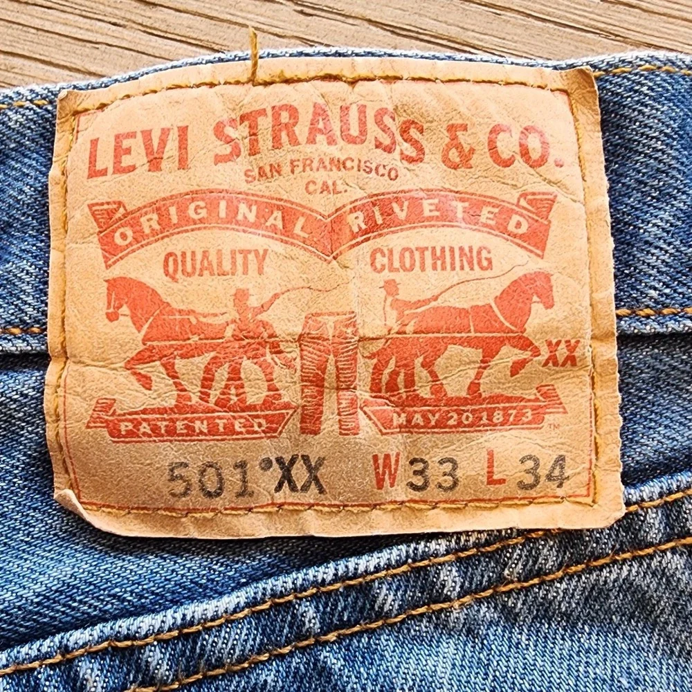 🔥VTG 501XX 90s Levis Jeans 33x34 Straight Leg. Streetwear skatecore Grunge Y2K